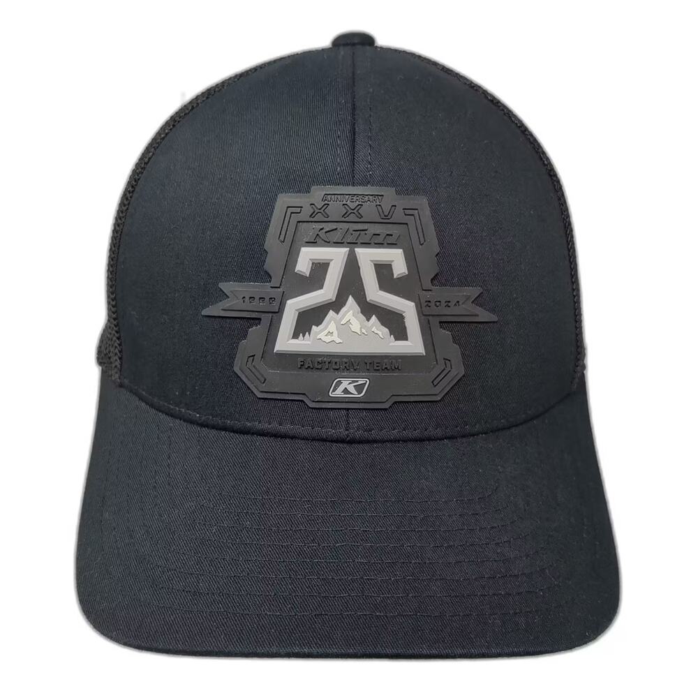 Klim Trucker Hat Black Gray Snapback OS 25th Anniversary Factory Team Patch